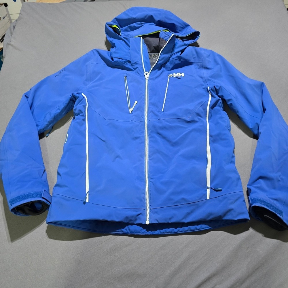 Helly Hansen Alpha 3.0 Ski Jacket Mens Medium H2Flow RECCO Technical Hooded